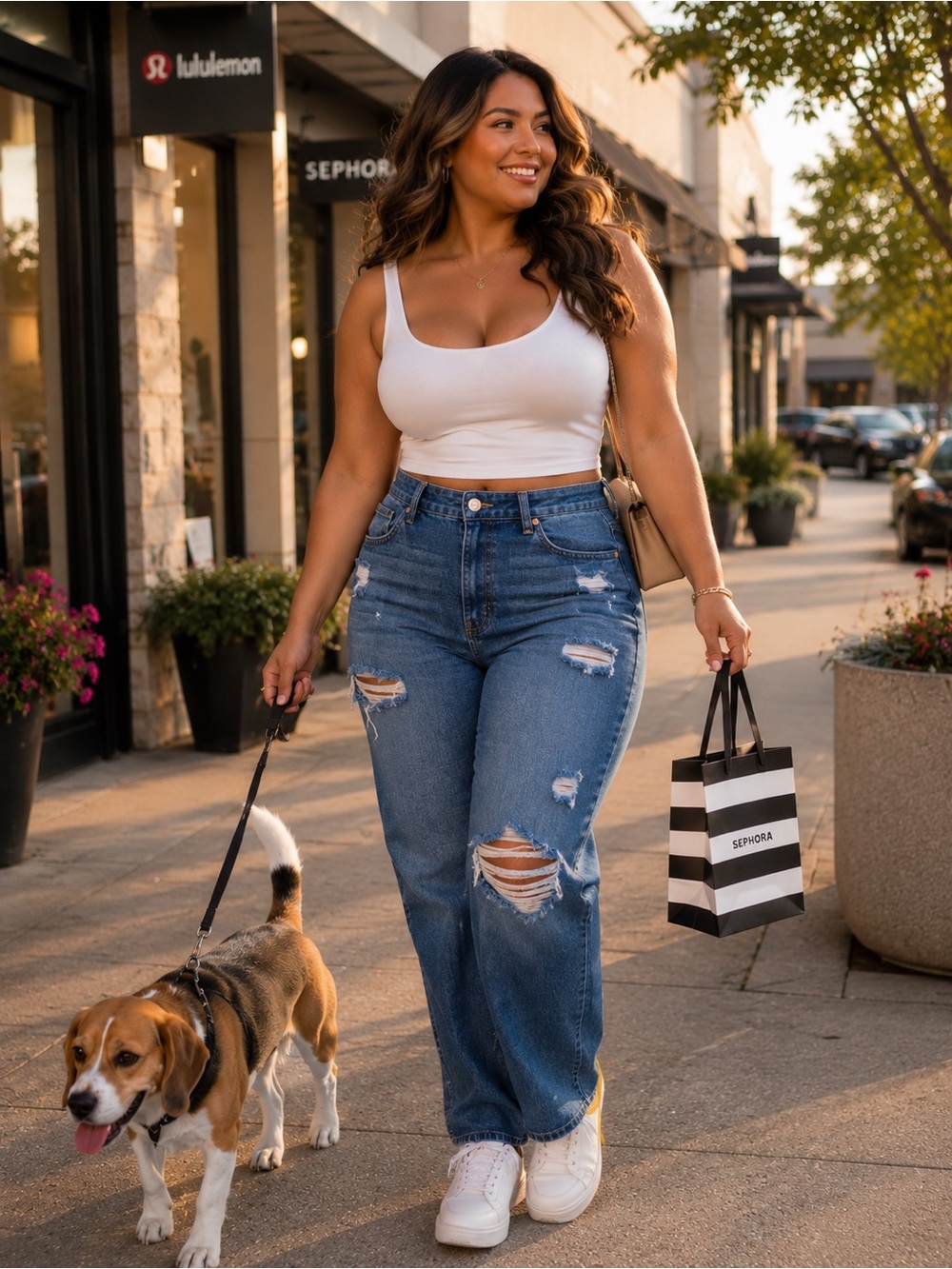 refuge denim mom high rise Medium Blue Distressed Straight-Leg Jeans